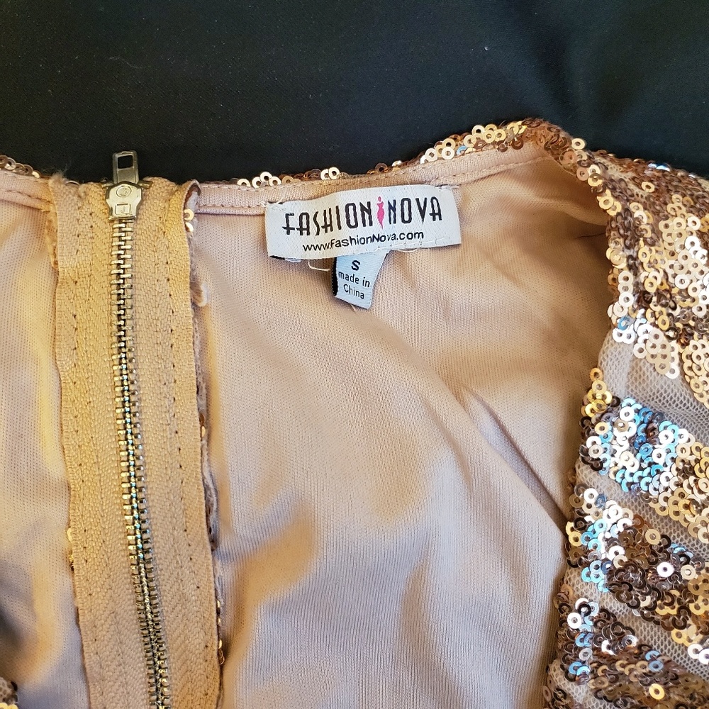 Fashion Nova sequins romper
